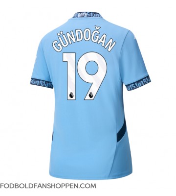 Manchester City Ilkay Gundogan #19 Hjemmebanetrøje Dame 2024-25 Kortærmet